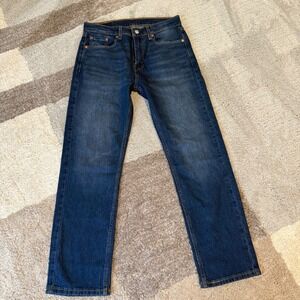 Levis 505 Regular Fit Mens Jeans Dark Wash Straight Leg 30x29 NWOT